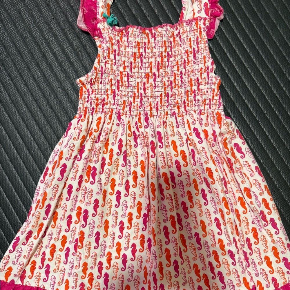 Hatley Pink and Orange Seahorse Dress